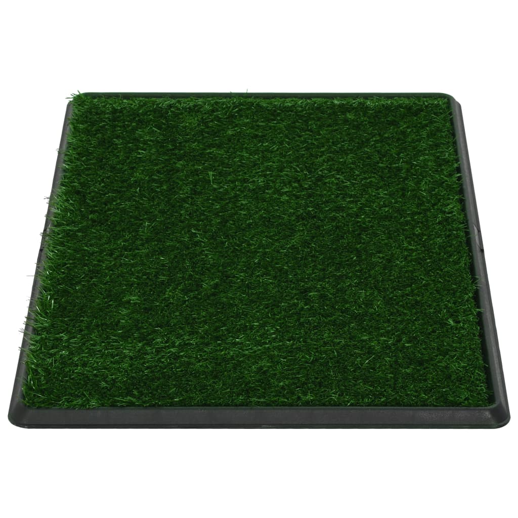 vidaXL Toalety dla zwierząt z tacą i sztuczną trawą, 2 szt, 76x51x3 cm
