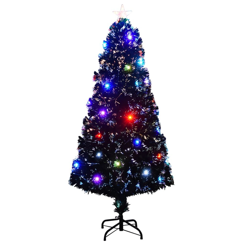 vidaXL Sztuczna choinka z LED i stojakiem 150 cm, włókno optyczne
