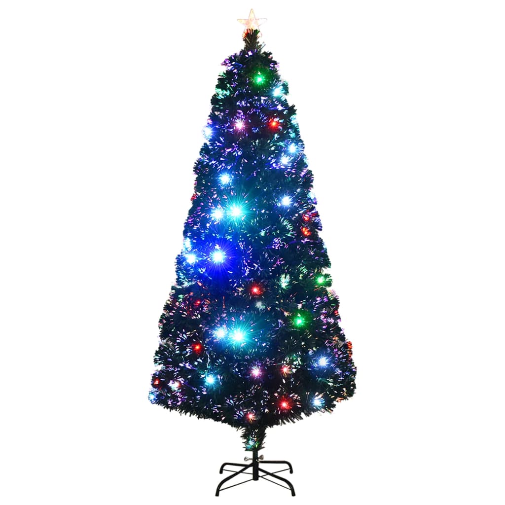 vidaXL Sztuczna choinka z LED i stojakiem 180 cm, włókno optyczne