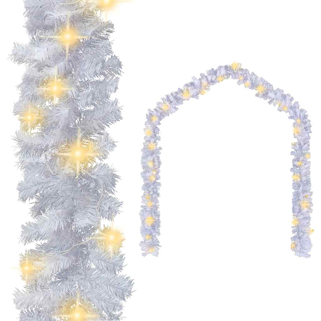 vidaXL Świąteczna girlanda z lampkami LED, 5 m, biała