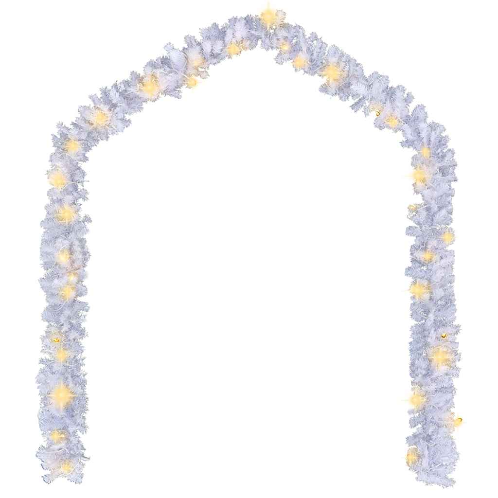 vidaXL Świąteczna girlanda z lampkami LED, 20 m, biała