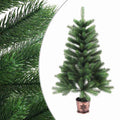 vidaXL Sztuczna choinka z realistycznymi igłami, 90 cm, zielona