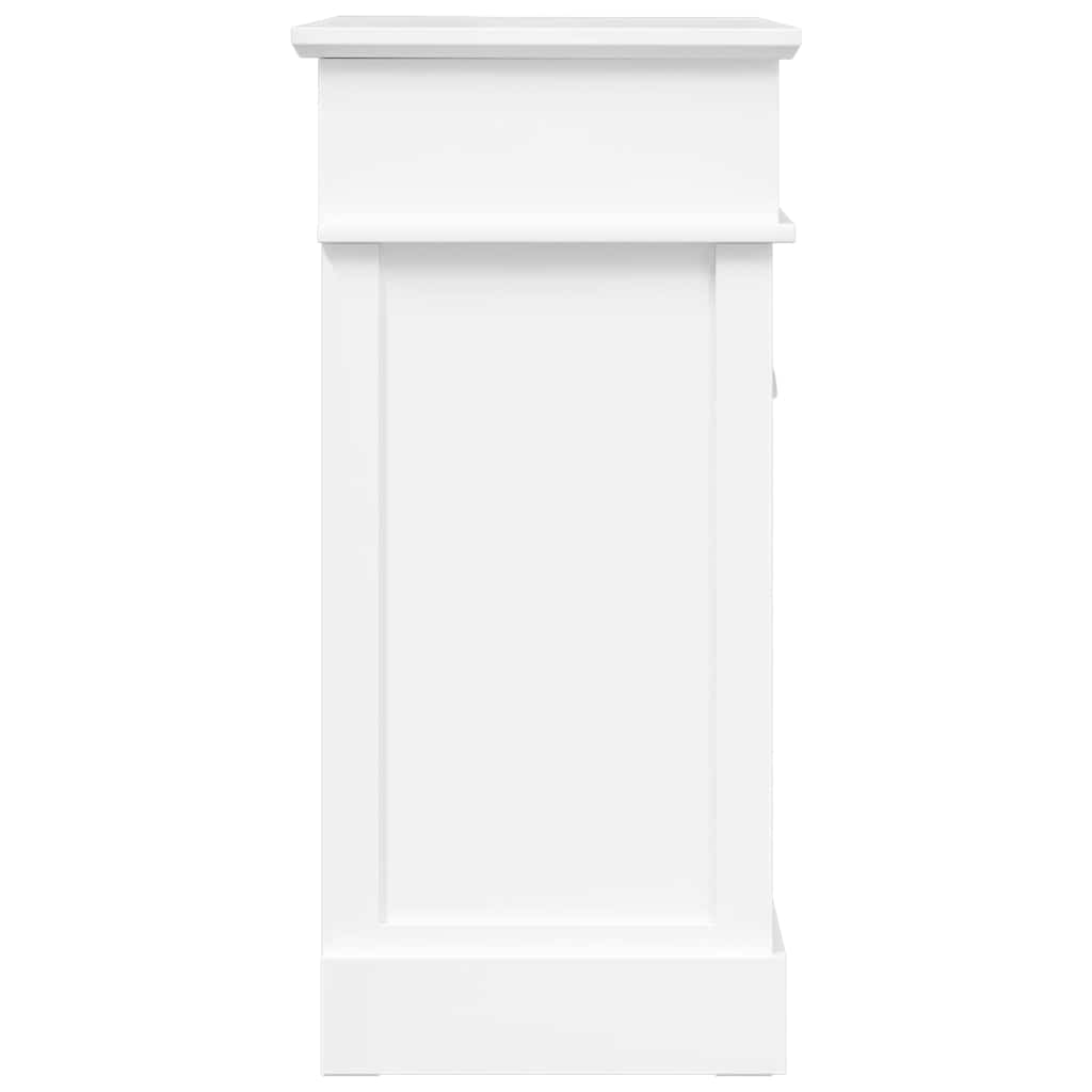 vidaXL Szafka na buty, biała, 50 x 28 x 58 cm, drewno paulownia