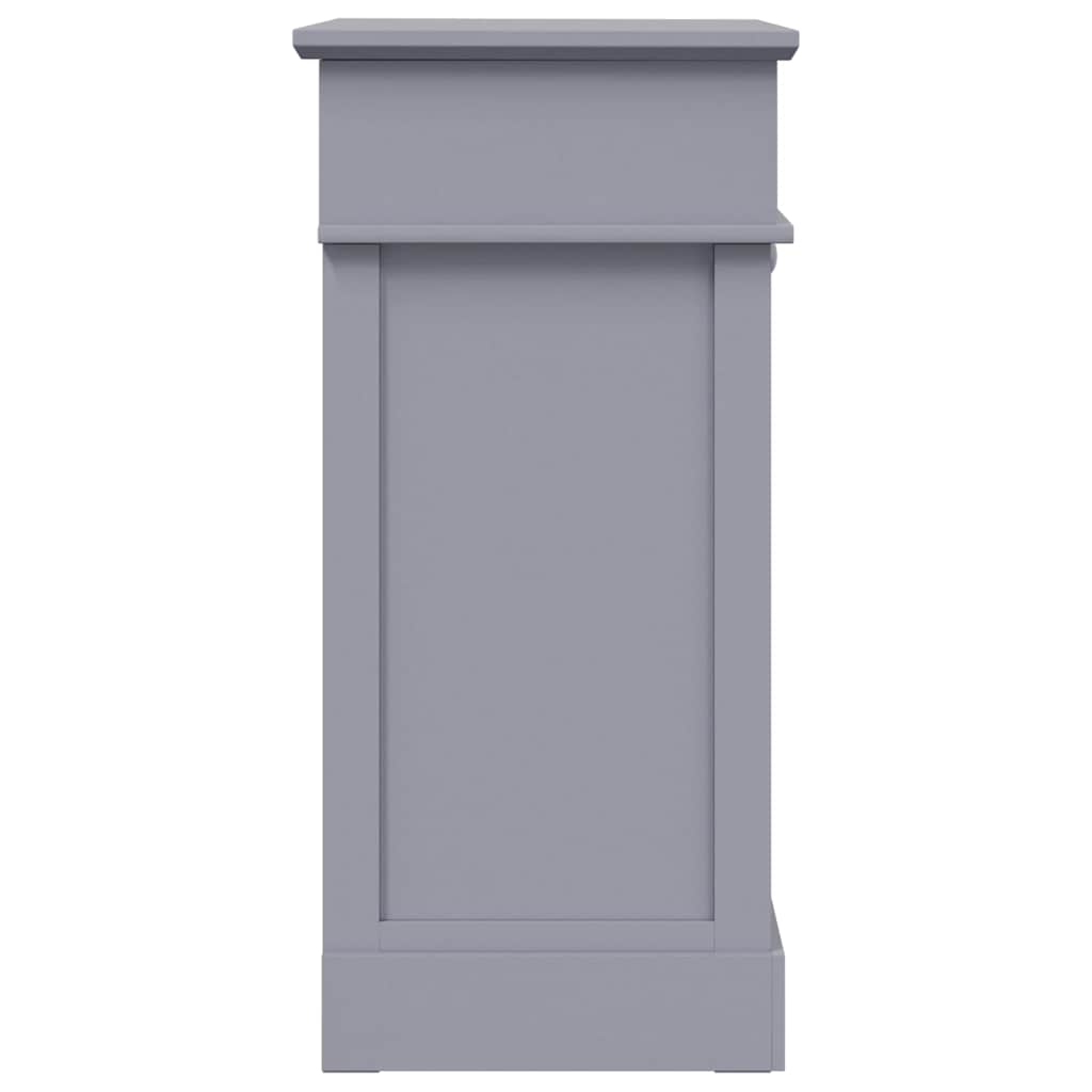 vidaXL Szafka na buty, szara, 50 x 28 x 58 cm, drewno paulownia