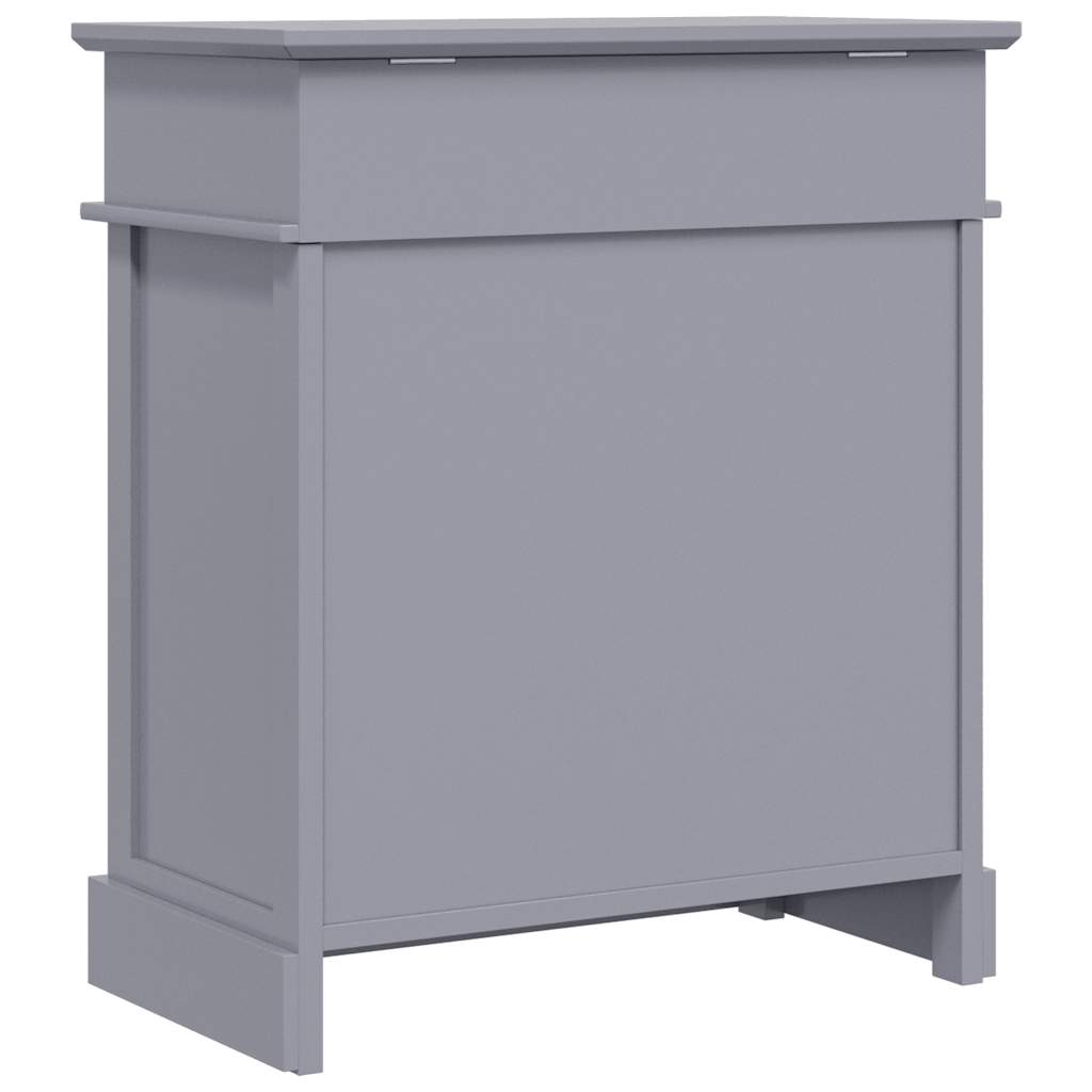 vidaXL Szafka na buty, szara, 50 x 28 x 58 cm, drewno paulownia