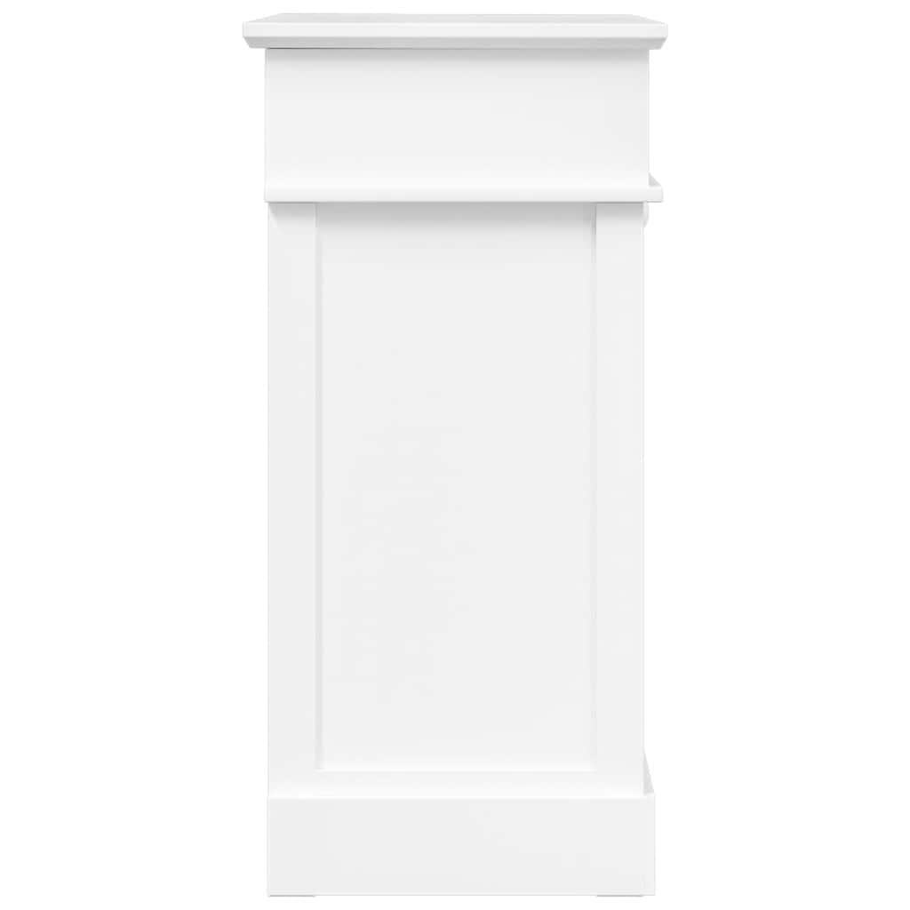 vidaXL Szafka na buty, biała, 50 x 28 x 58 cm, drewno paulownia
