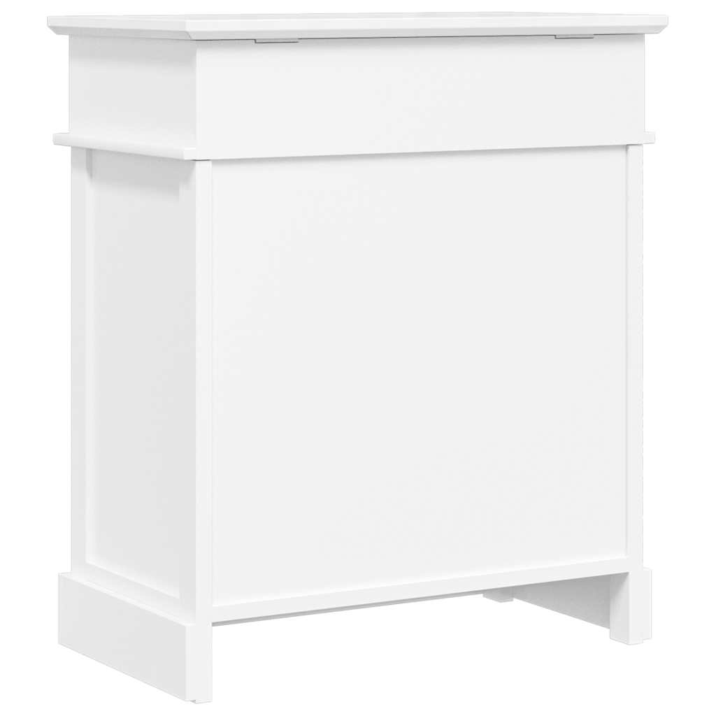 vidaXL Szafka na buty, biała, 50 x 28 x 58 cm, drewno paulownia