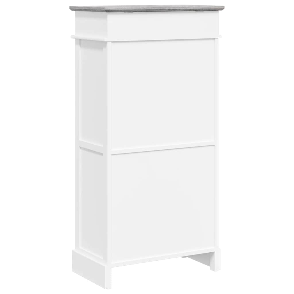 vidaXL Szafka na buty, szara, 50 x 28 x 98 cm, drewno paulownia
