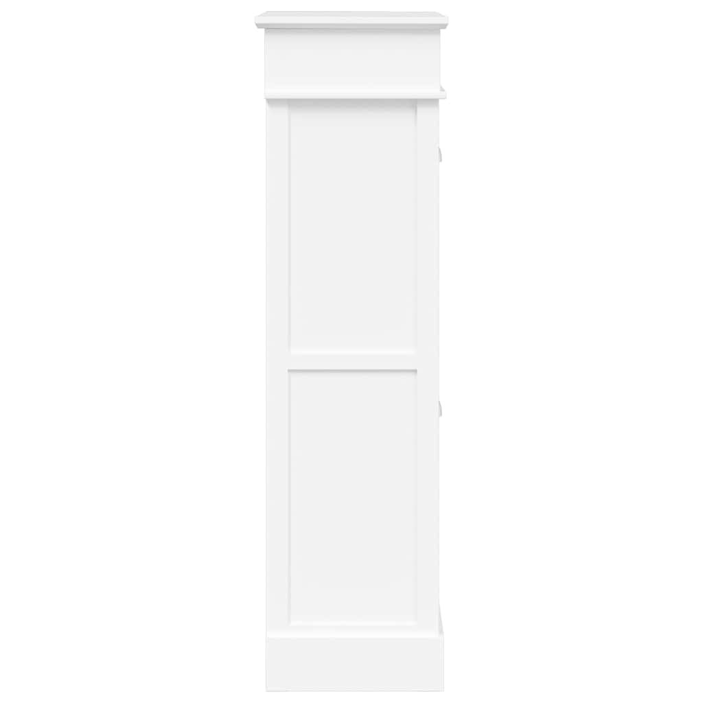 vidaXL Szafka na buty, biała, 50 x 28 x 98 cm, drewno paulownia