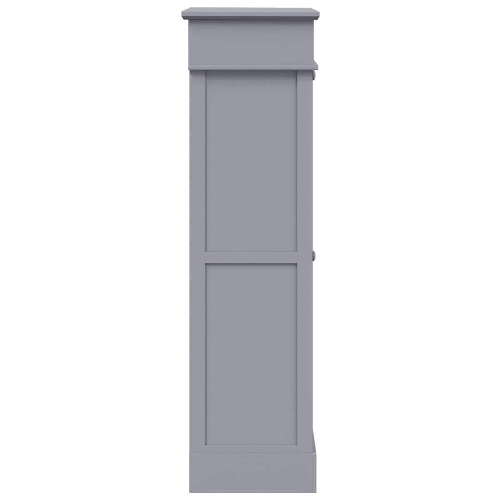 vidaXL Szafka na buty, szara, 50 x 28 x 98 cm, drewno paulownia