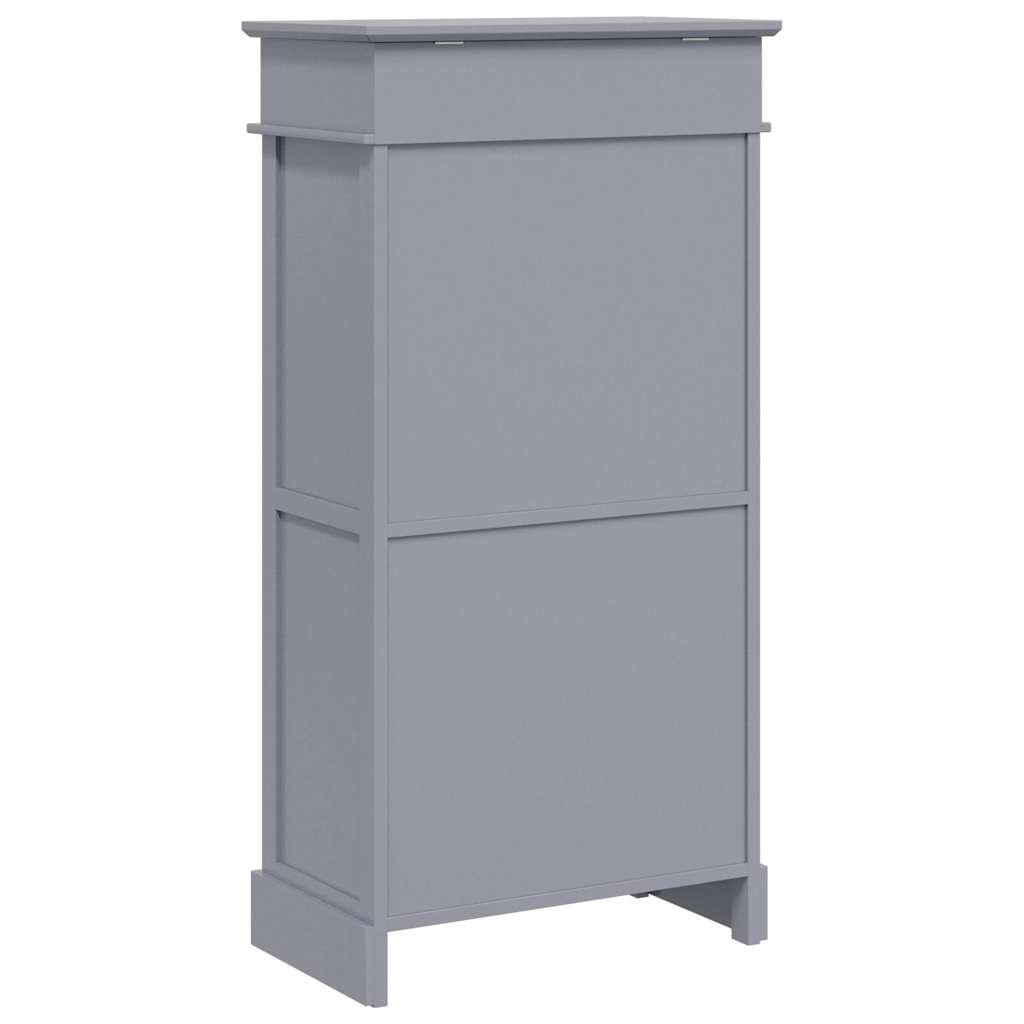 vidaXL Szafka na buty, szara, 50 x 28 x 98 cm, drewno paulownia