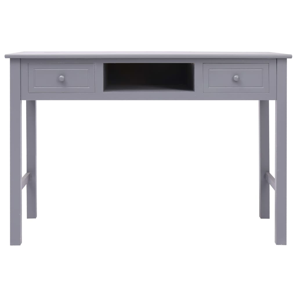 vidaXL Biurko, szare, 110 x 45 x 76 cm, drewniane