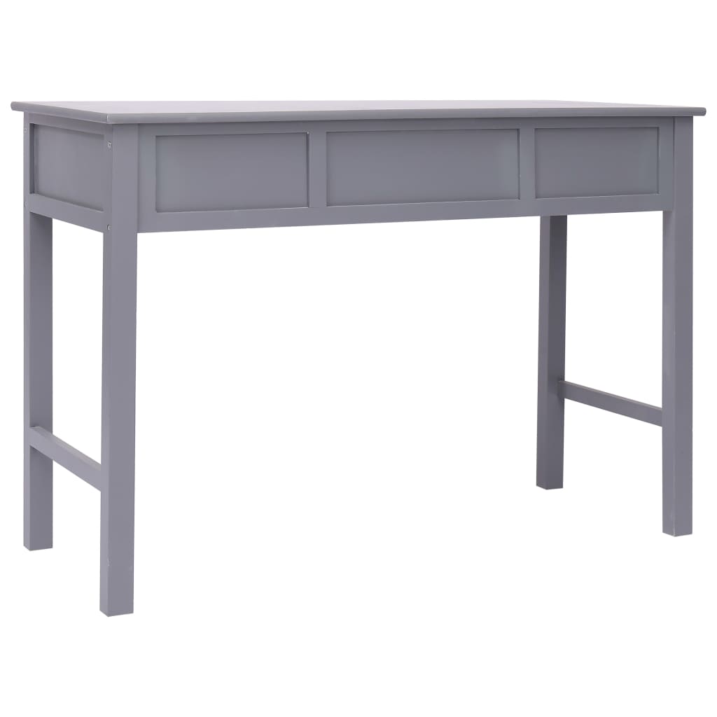 vidaXL Biurko, szare, 110 x 45 x 76 cm, drewniane
