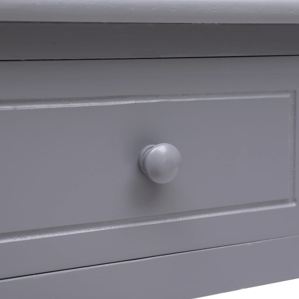 vidaXL Biurko, szare, 110 x 45 x 76 cm, drewniane