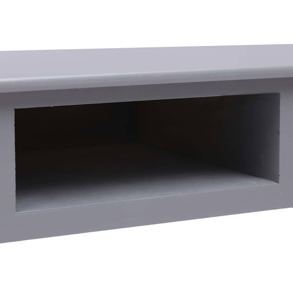 vidaXL Biurko, szare, 110 x 45 x 76 cm, drewniane