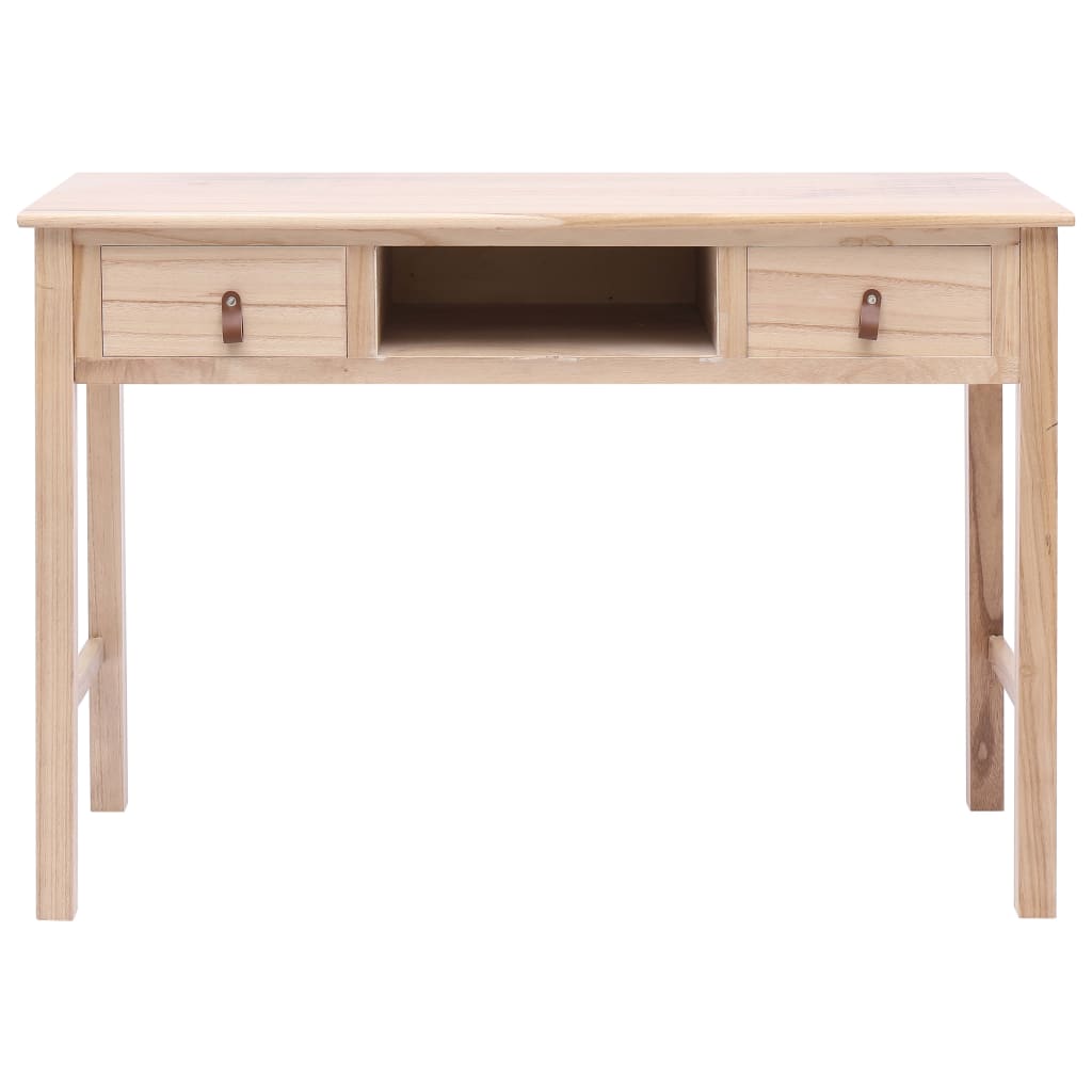 vidaXL Biurko, naturalne, 110 x 45 x 76 cm, drewniane