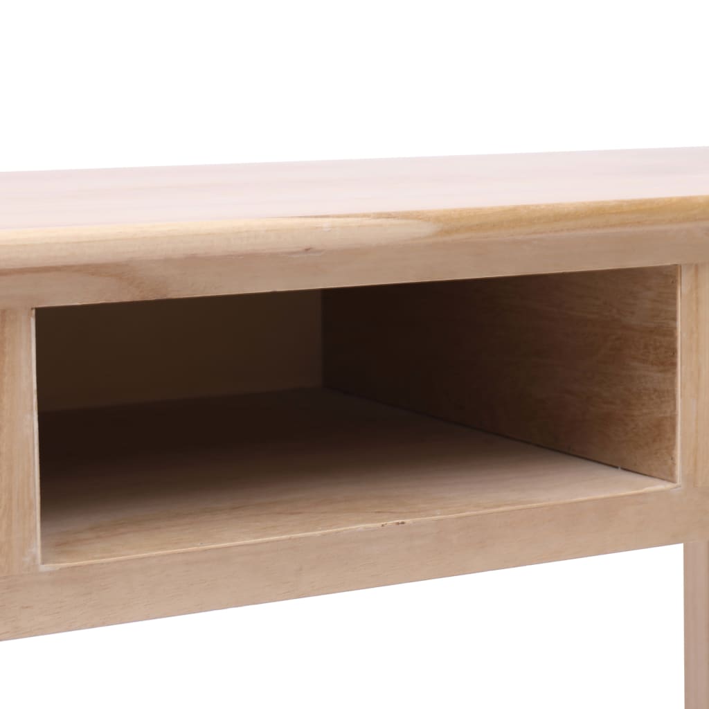 vidaXL Biurko, naturalne, 110 x 45 x 76 cm, drewniane