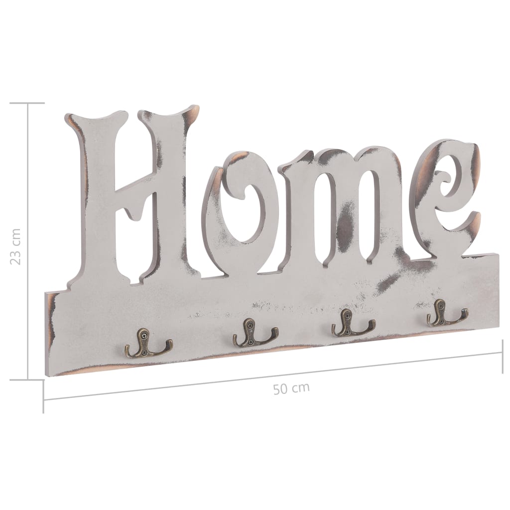 vidaXL Wieszak ścienny na płaszcze HOME, 50 x 23 cm
