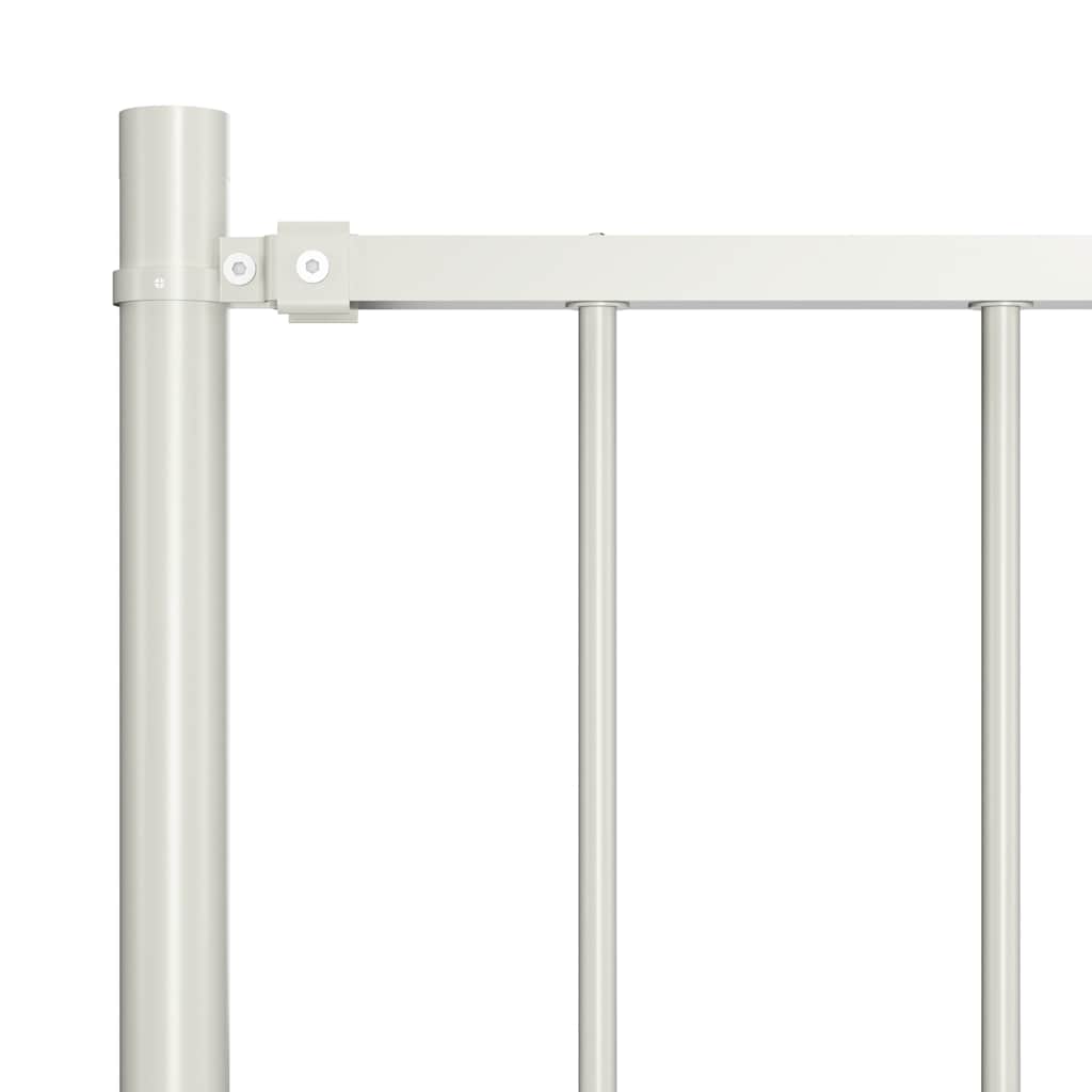 vidaXL Panel ogrodzeniowy Woerden ze słupkami stalowymi 1,7x0,75 m, biały