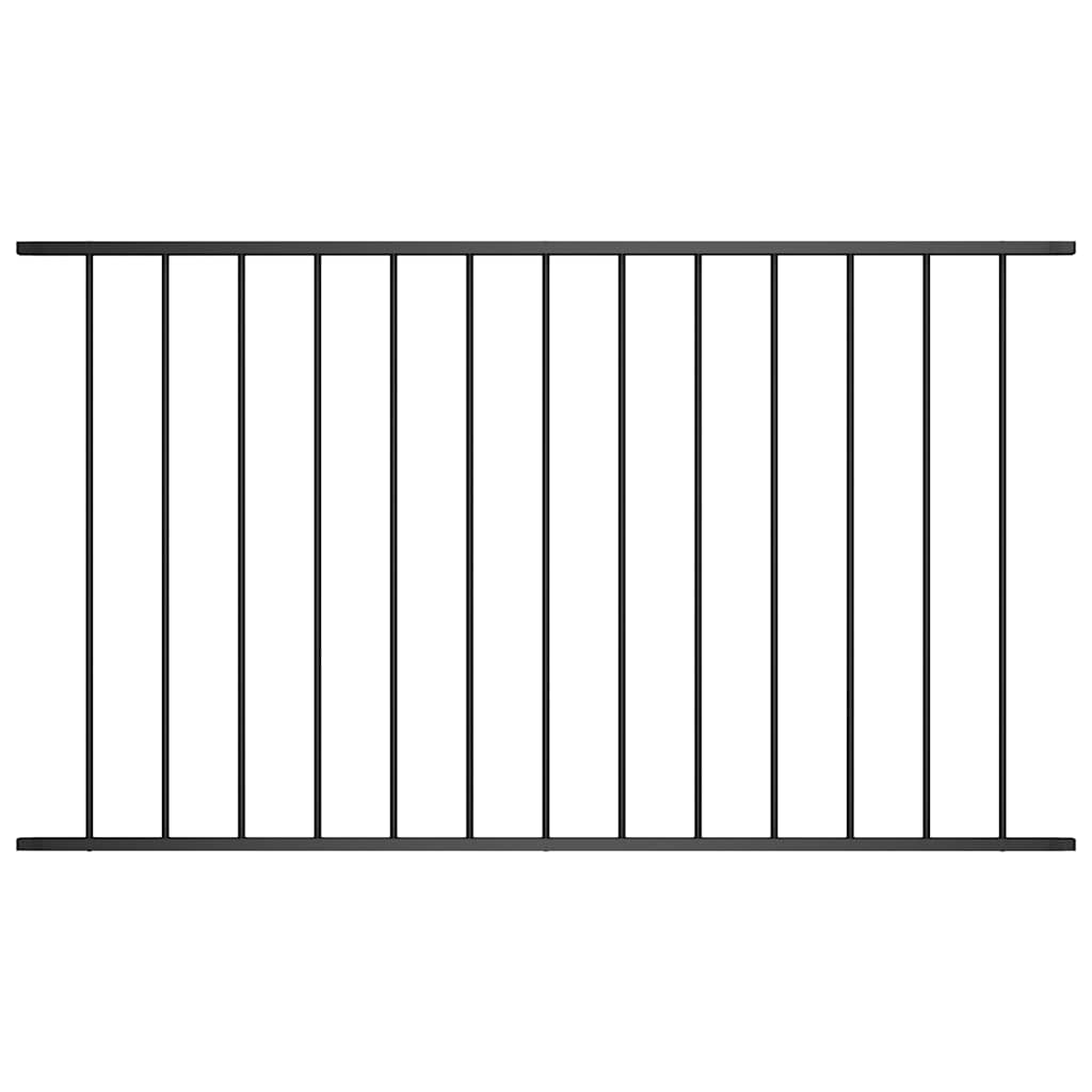 vidaXL Panel ogrodzeniowy Woerden stal malowana proszkowo 1,7x0,75 m czarny