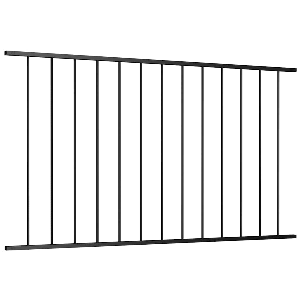 vidaXL Panel ogrodzeniowy Woerden stal malowana proszkowo 1,7x0,75 m czarny