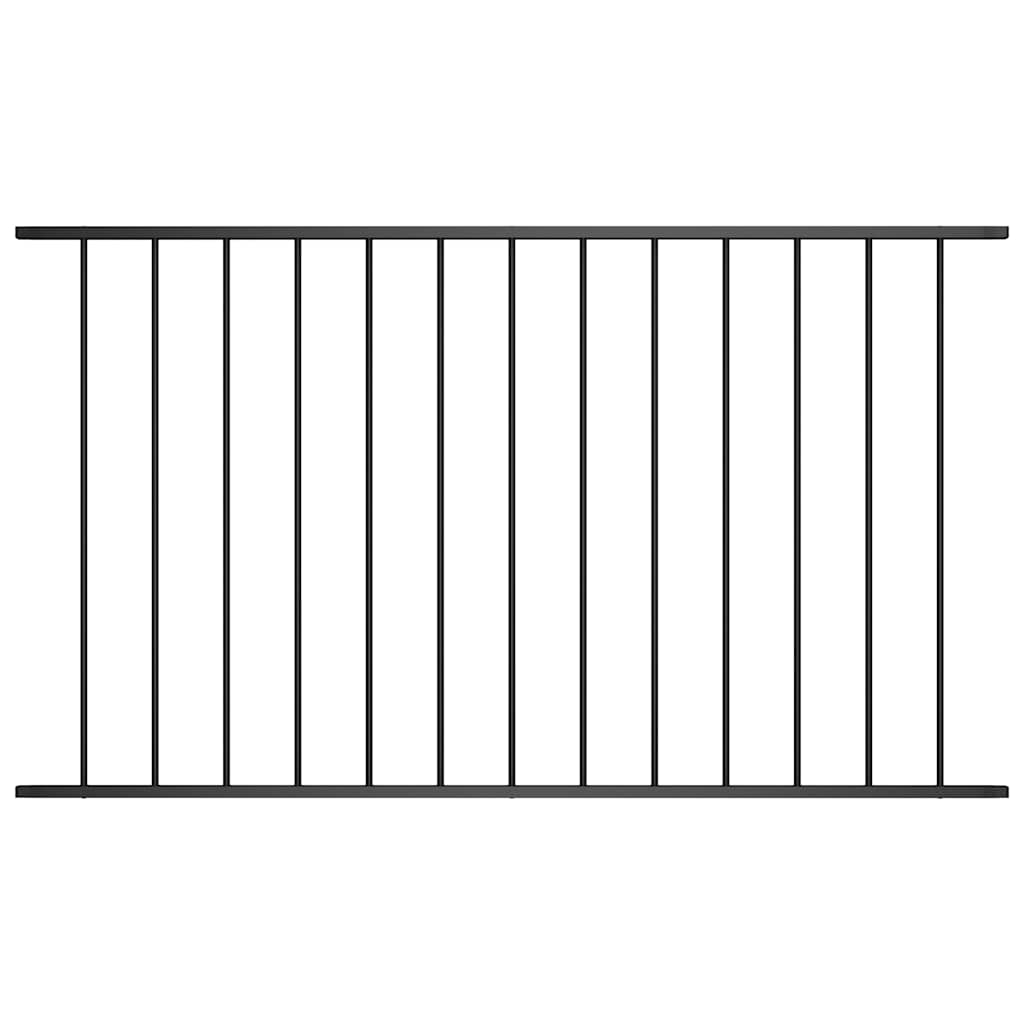 vidaXL Panel ogrodzeniowy Woerden stal malowana proszkowo 1,7x1 m czarny