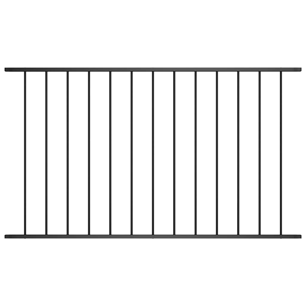 vidaXL Panel ogrodzeniowy Woerden stal malowana proszkowo 1,7x1,17 m czarny