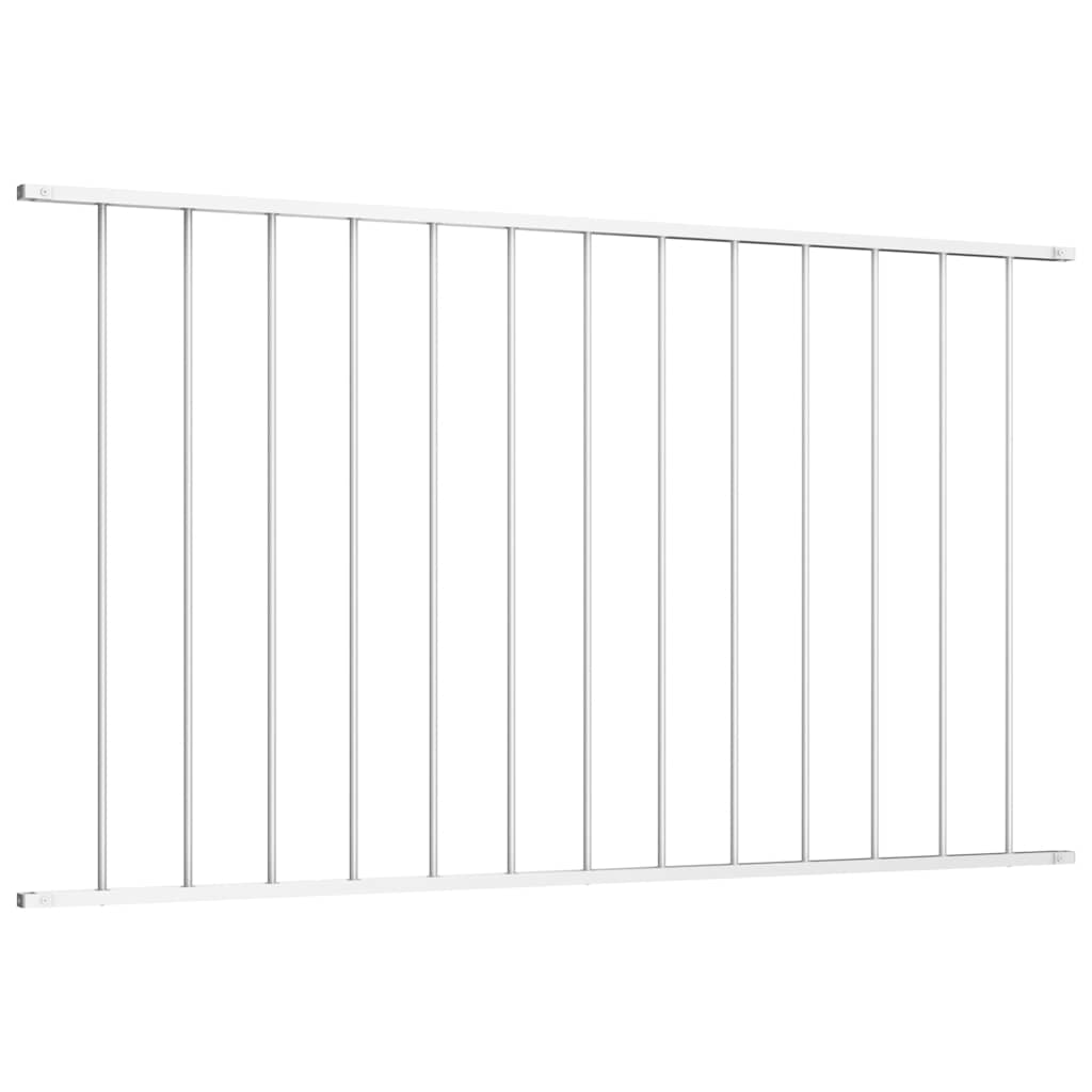 vidaXL Panel ogrodzeniowy Woerden stal malowana proszkowo 1,7x1 m biały