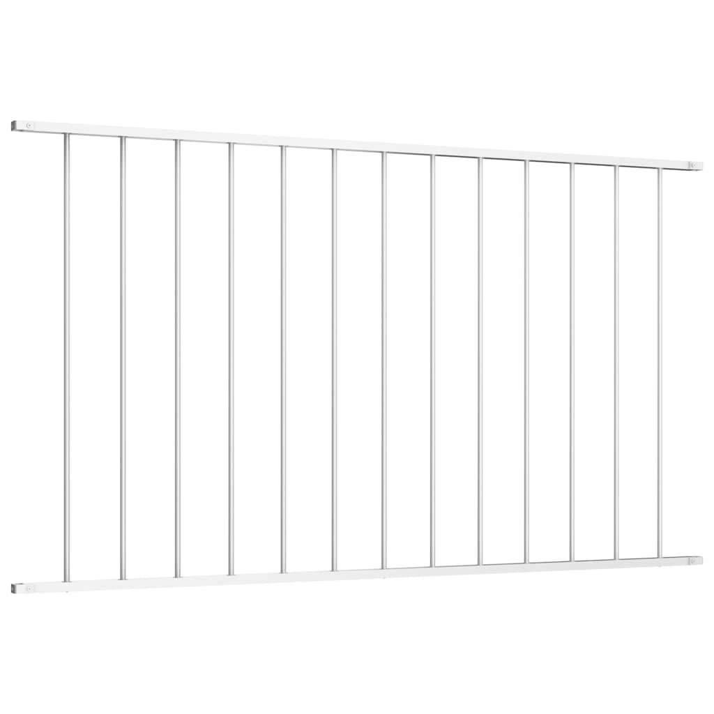 vidaXL Panel ogrodzeniowy Woerden stal malowana proszkowo 1,7x1,17 m biały