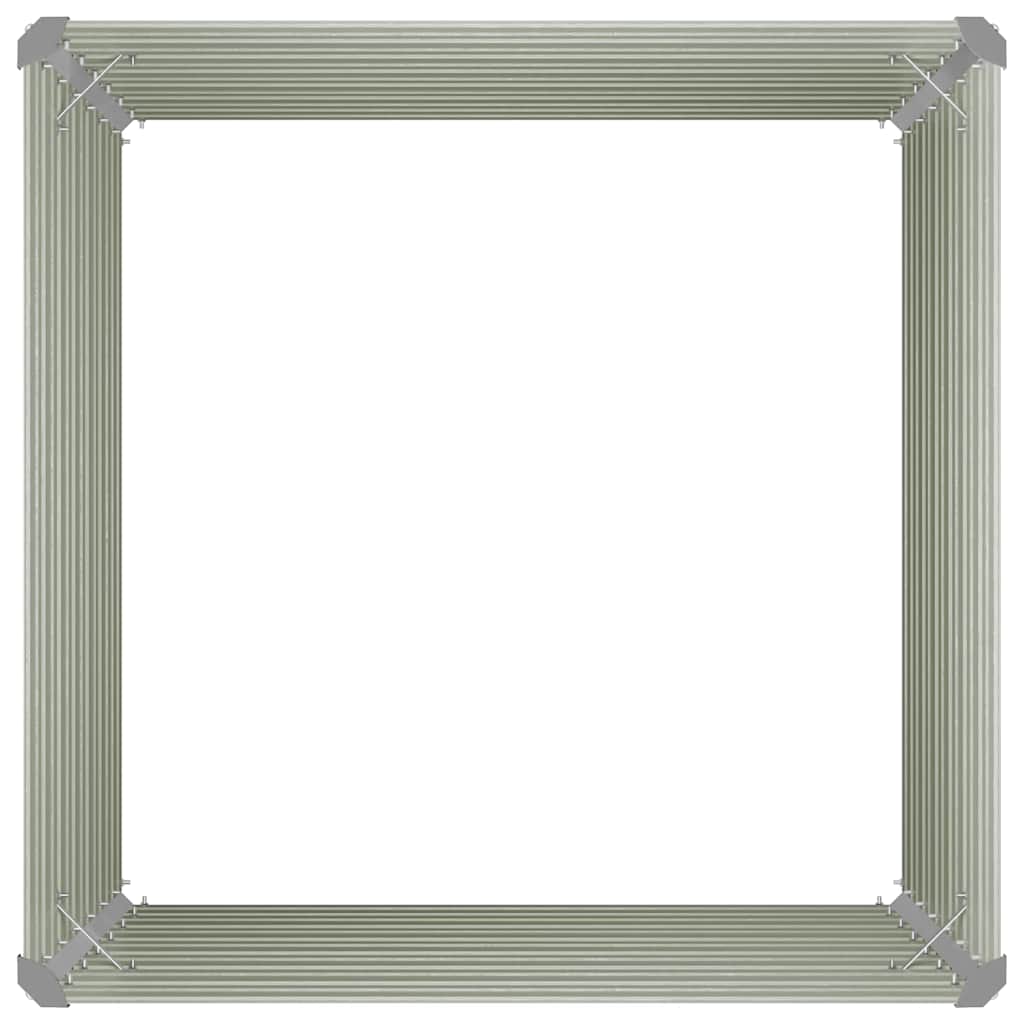 vidaXL Donica do podniesionej grządki, brązowa, 100x100x77 cm, stal