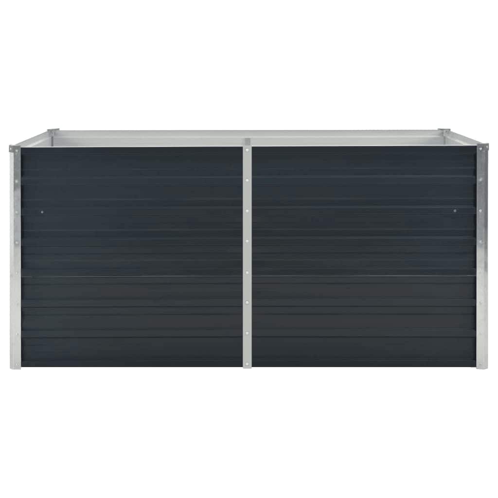 vidaXL Donica do podniesionej grządki, antracytowa, 160x80x77 cm, stal