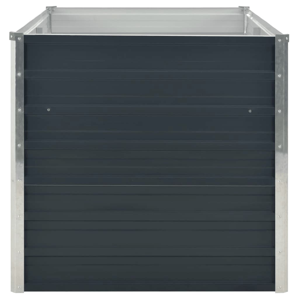 vidaXL Donica do podniesionej grządki, antracytowa, 160x80x77 cm, stal