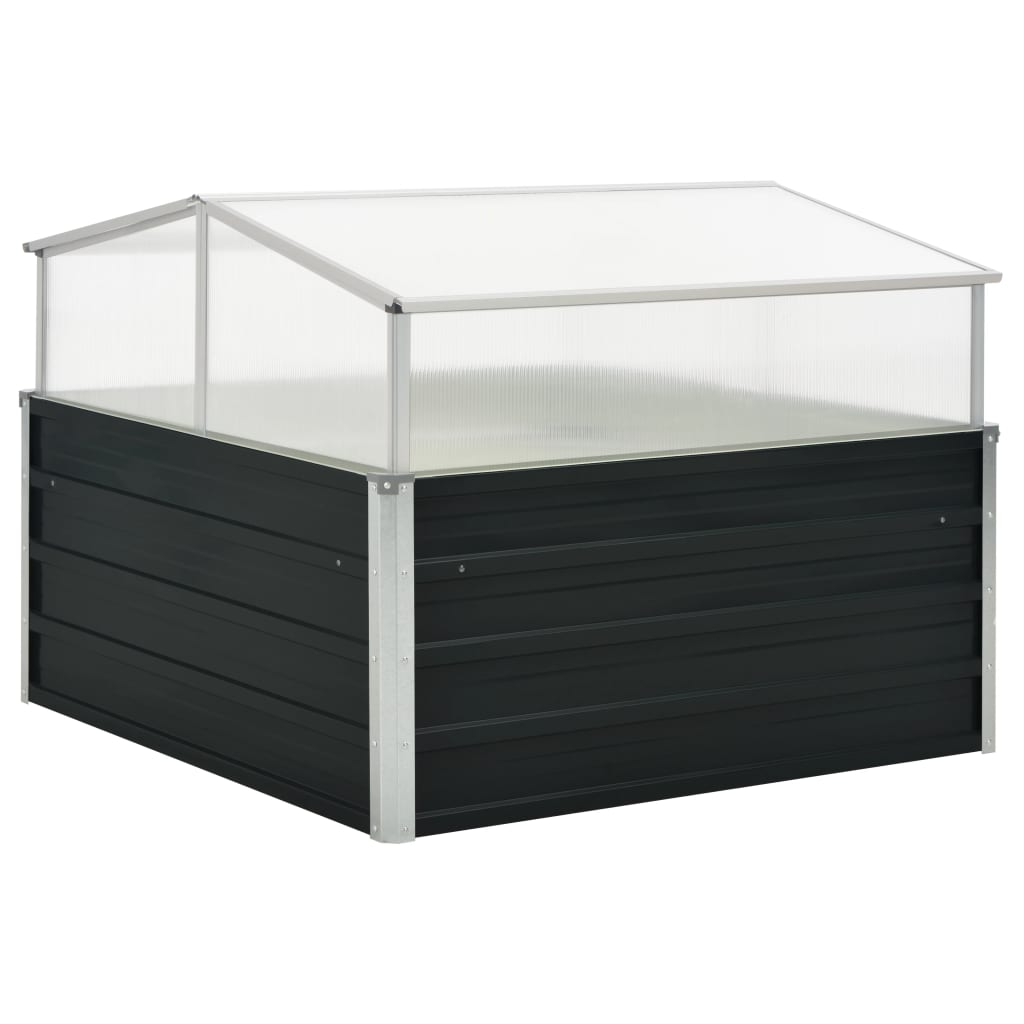 vidaXL Inspekt, antracytowy, 100 x 100 x 77 cm, stal galwanizowana