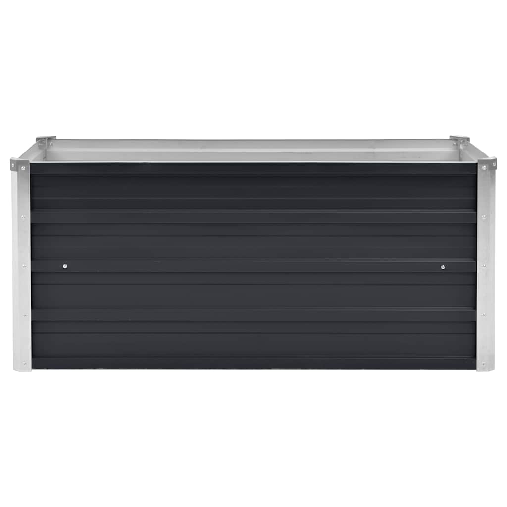 vidaXL Podwyższona donica, antracyt, 100x40x45 cm, galwanizowana stal