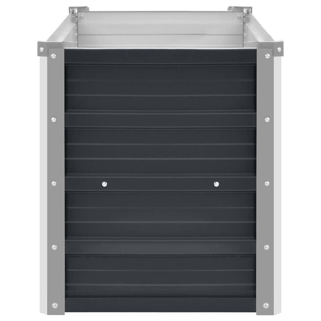 vidaXL Podwyższona donica, antracyt, 100x40x45 cm, galwanizowana stal