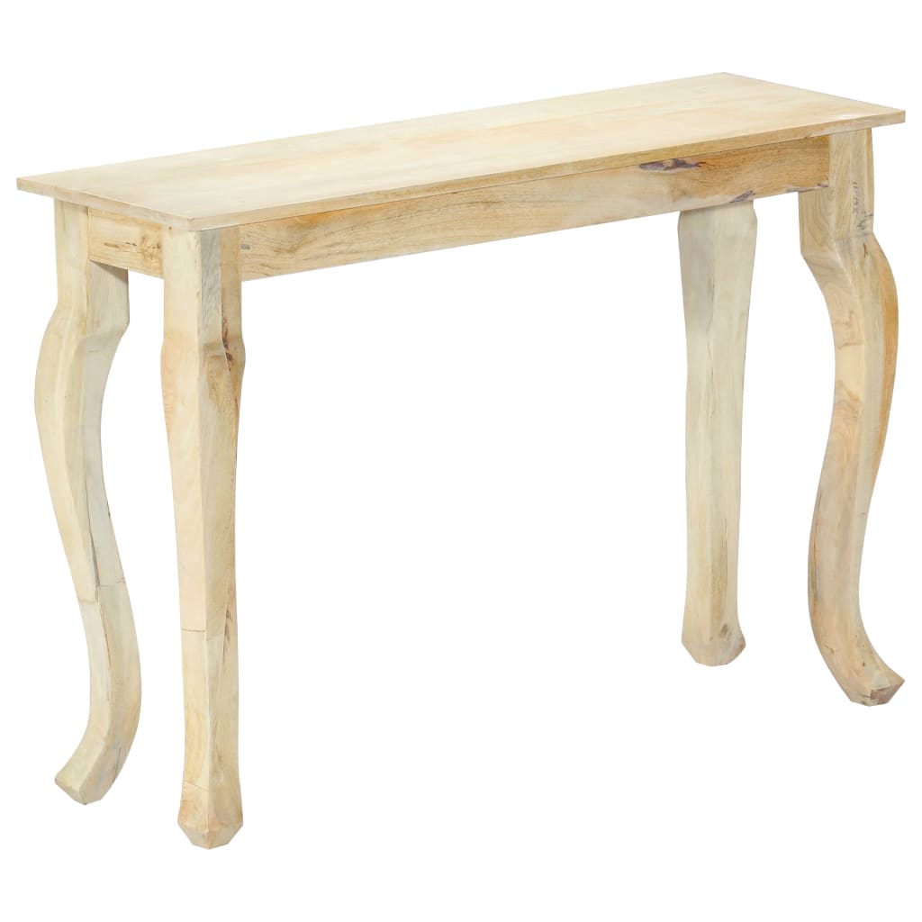 vidaXL Stolik konsolowy 110x35x77 cm, lite drewno mango