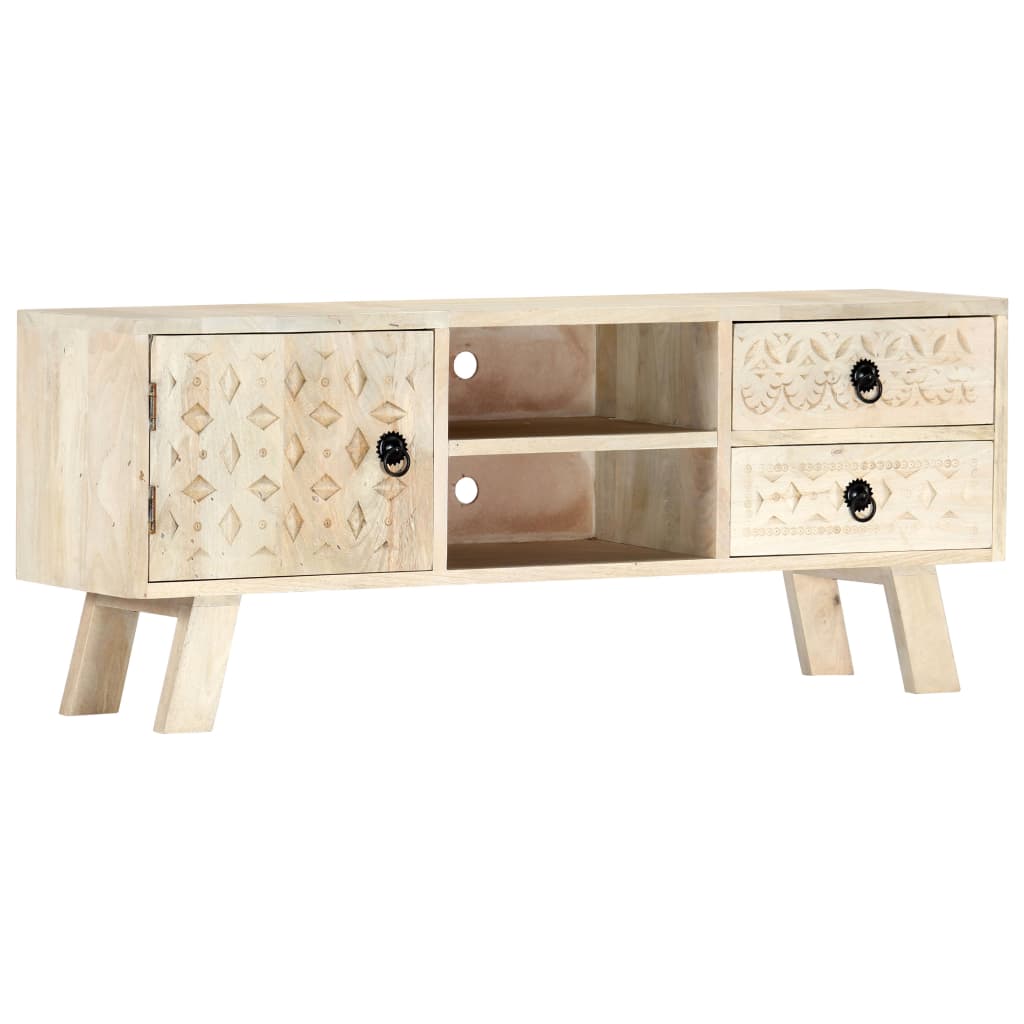 vidaXL Szafka pod TV, 110 x 30 x 44 cm, lite drewno mango