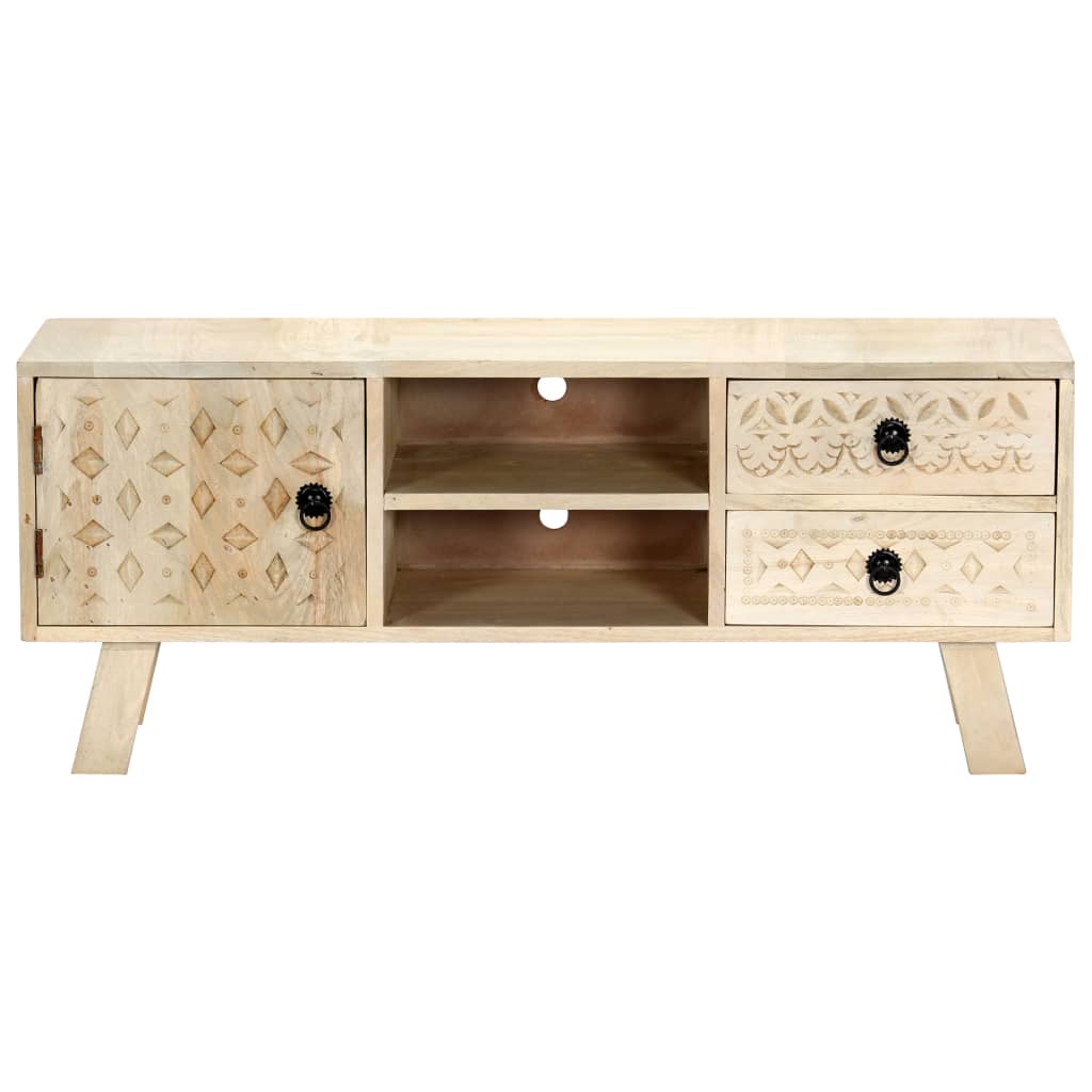 vidaXL Szafka pod TV, 110 x 30 x 44 cm, lite drewno mango
