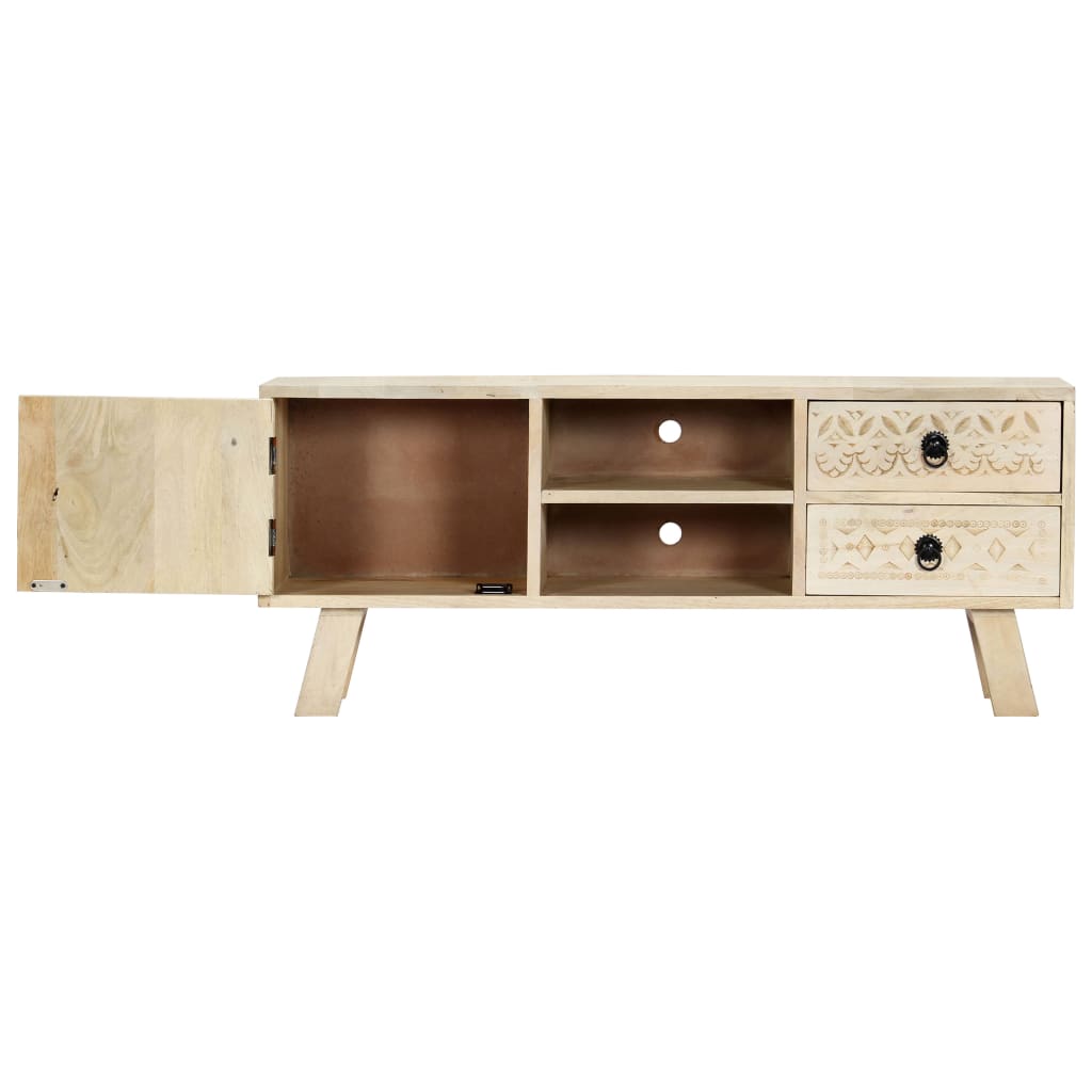 vidaXL Szafka pod TV, 110 x 30 x 44 cm, lite drewno mango