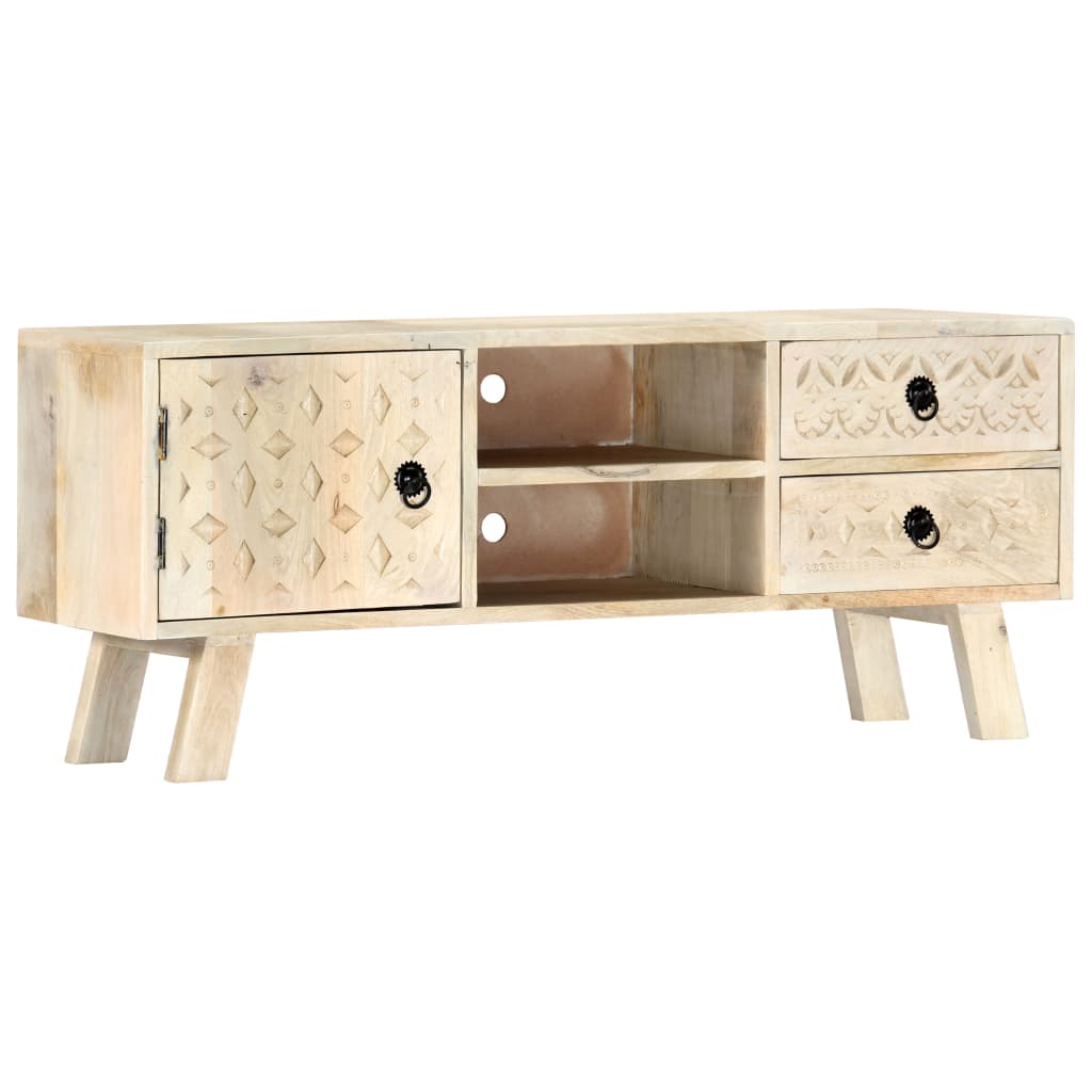vidaXL Szafka pod TV, 110 x 30 x 44 cm, lite drewno mango