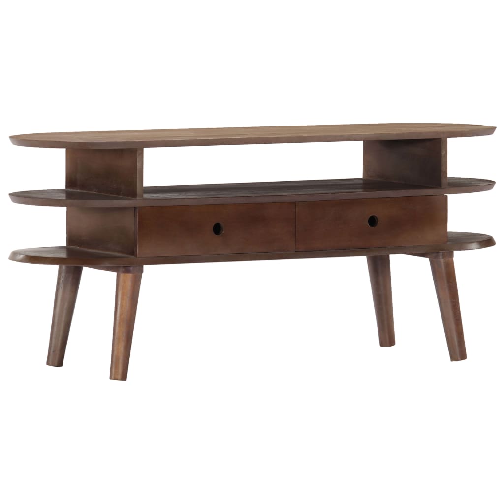 vidaXL Szafka pod TV, 110x35x50 cm, lite drewno akacjowe