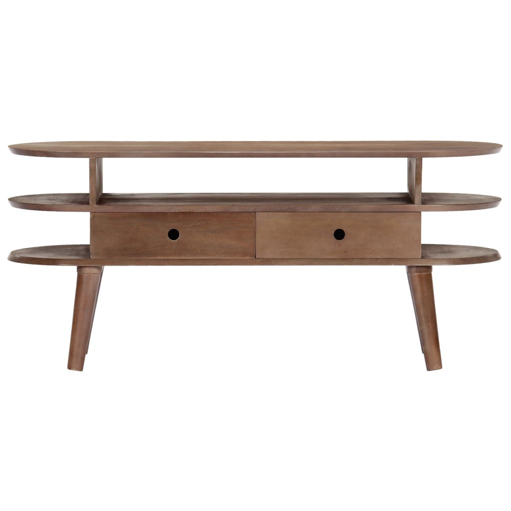 vidaXL Szafka pod TV, 110x35x50 cm, lite drewno akacjowe