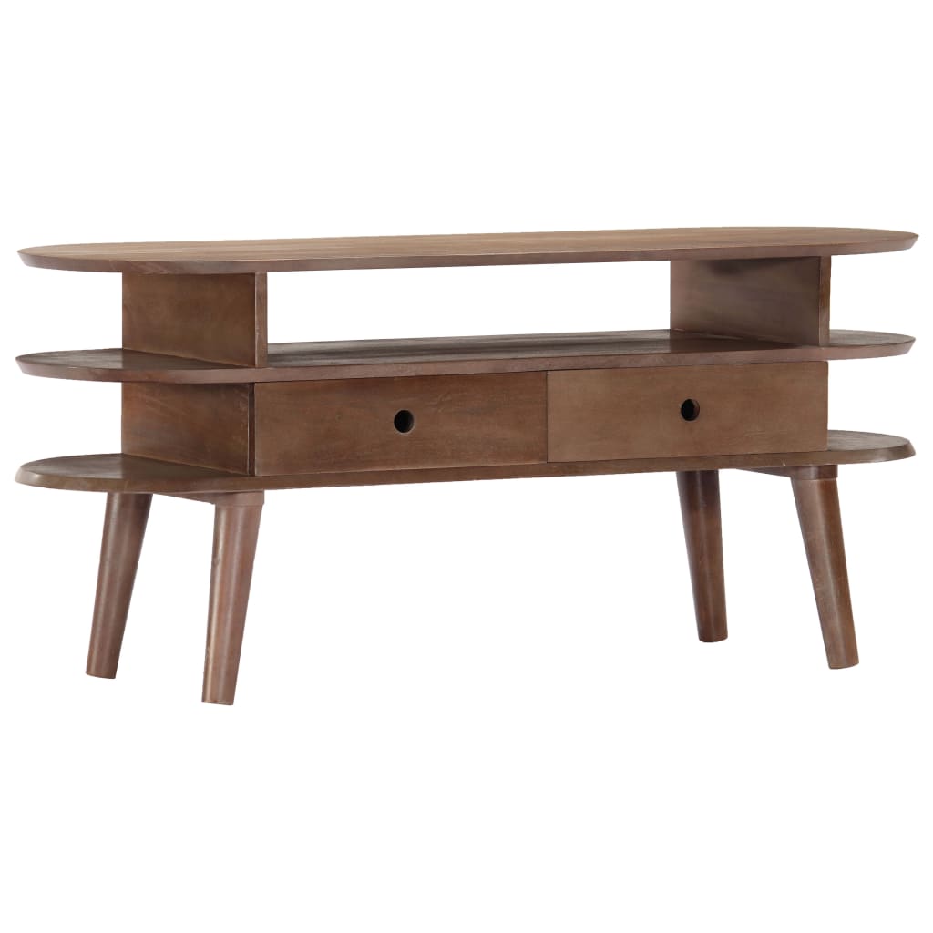 vidaXL Szafka pod TV, 110x35x50 cm, lite drewno akacjowe