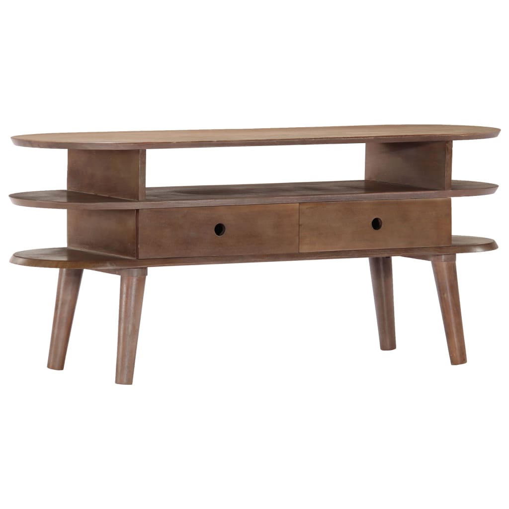 vidaXL Szafka pod TV, 110x35x50 cm, lite drewno akacjowe