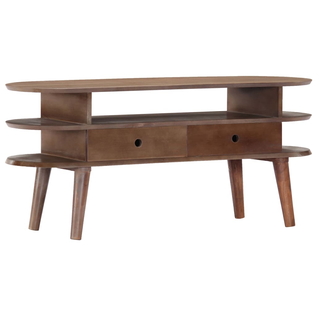 vidaXL Szafka pod TV, 110x35x50 cm, lite drewno akacjowe