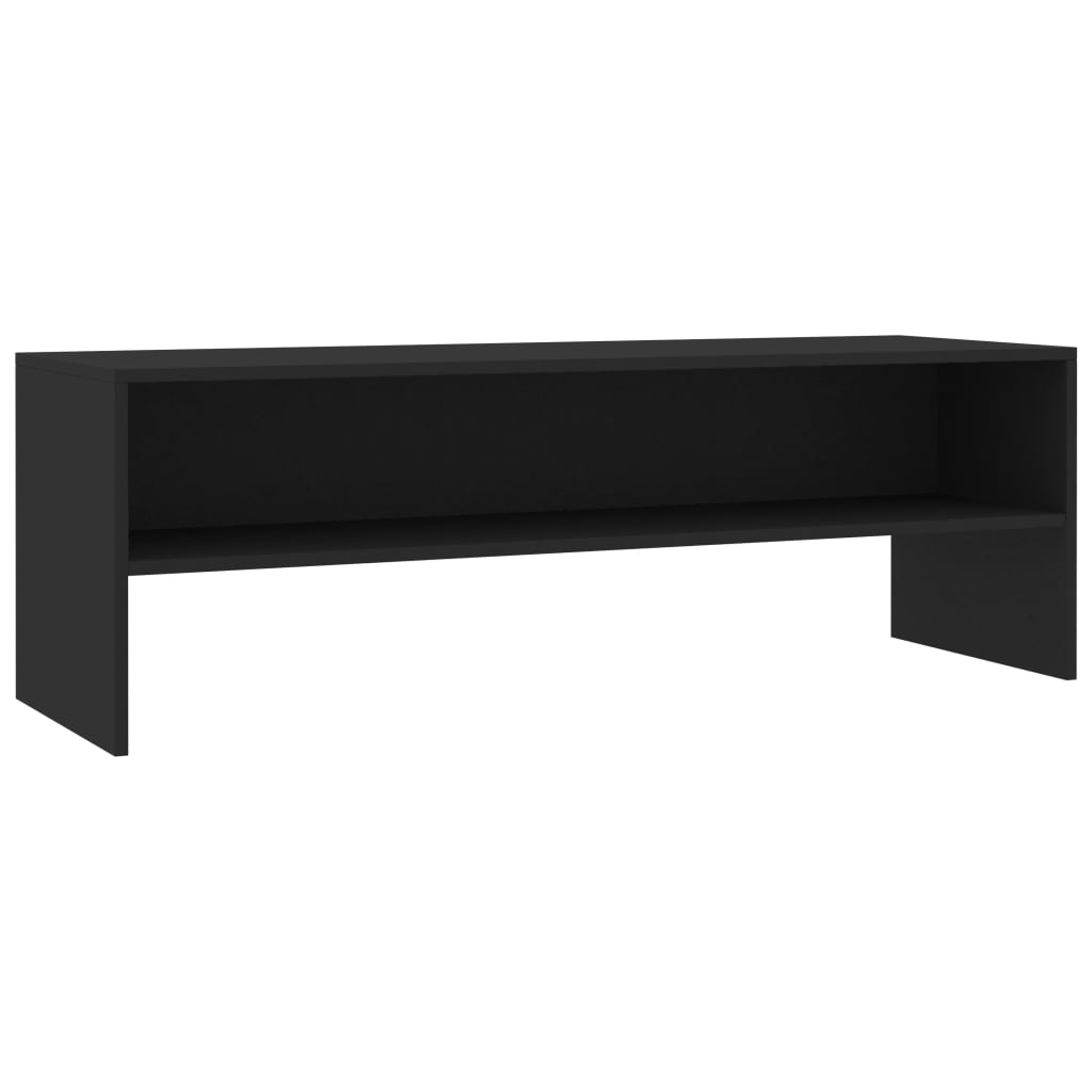 vidaXL Szafka pod TV, czarna, 120x40x40 cm, materiał drewnopochodny
