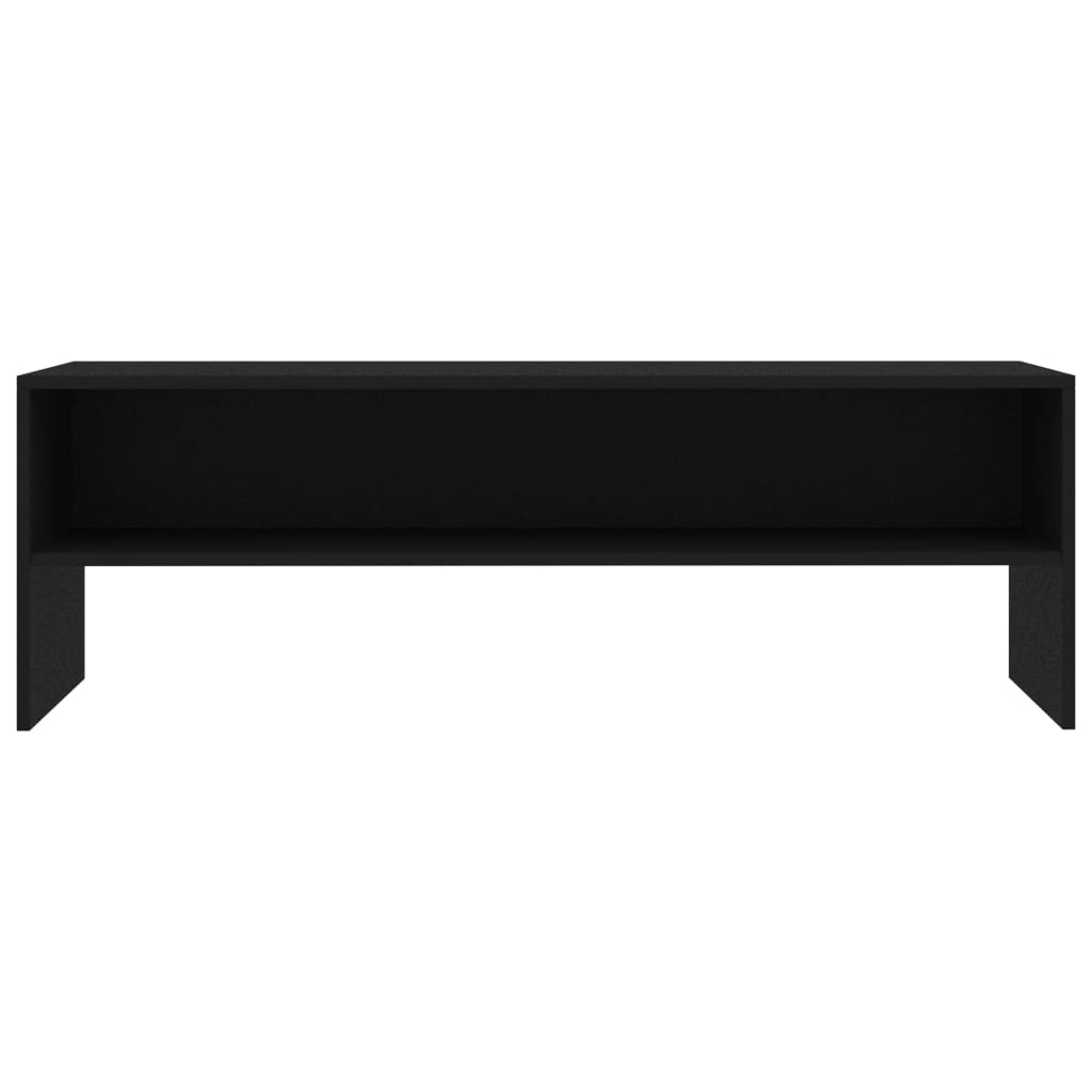 vidaXL Szafka pod TV, czarna, 120x40x40 cm, materiał drewnopochodny