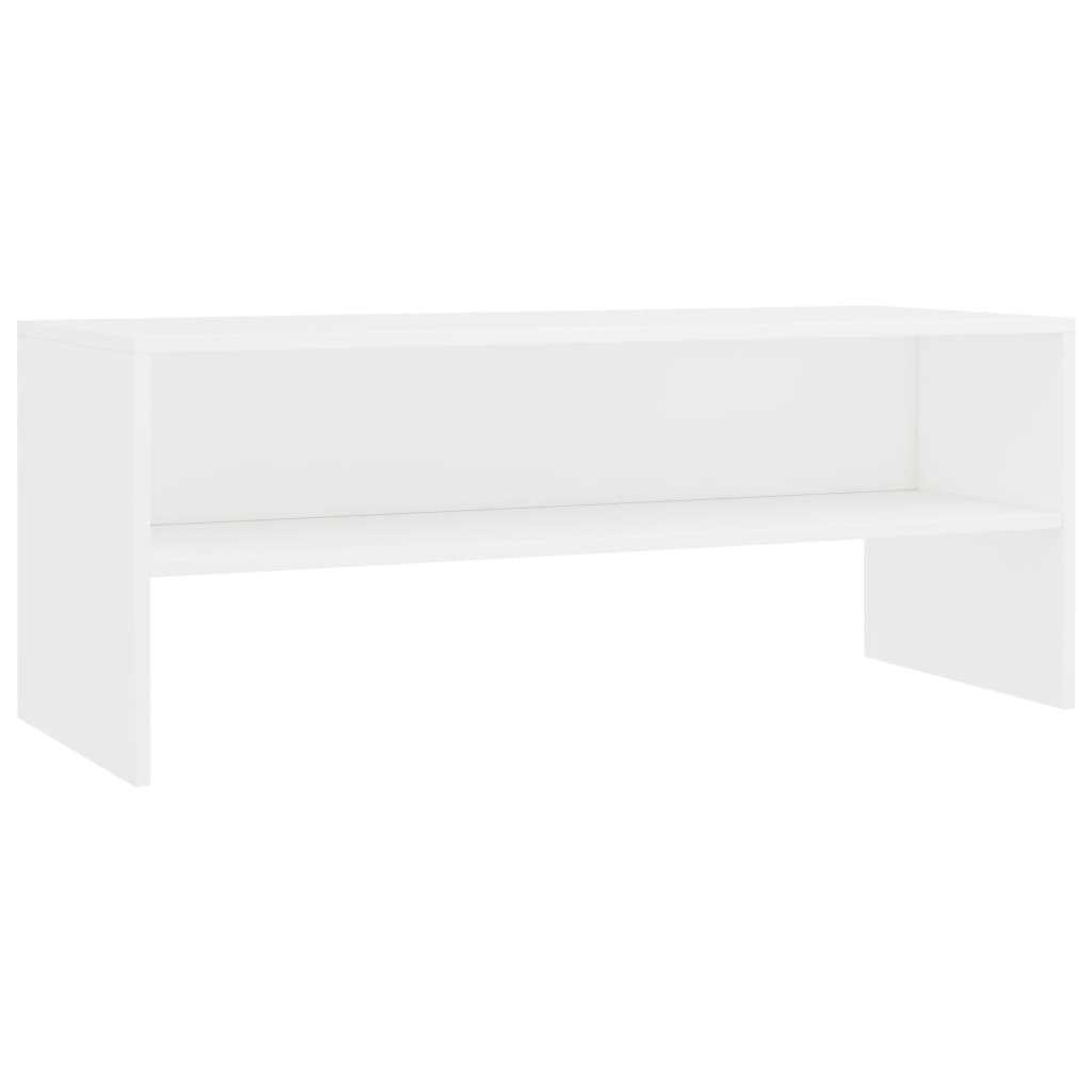 vidaXL Szafka pod TV, biała, 100x40x40 cm, materiał drewnopochodny