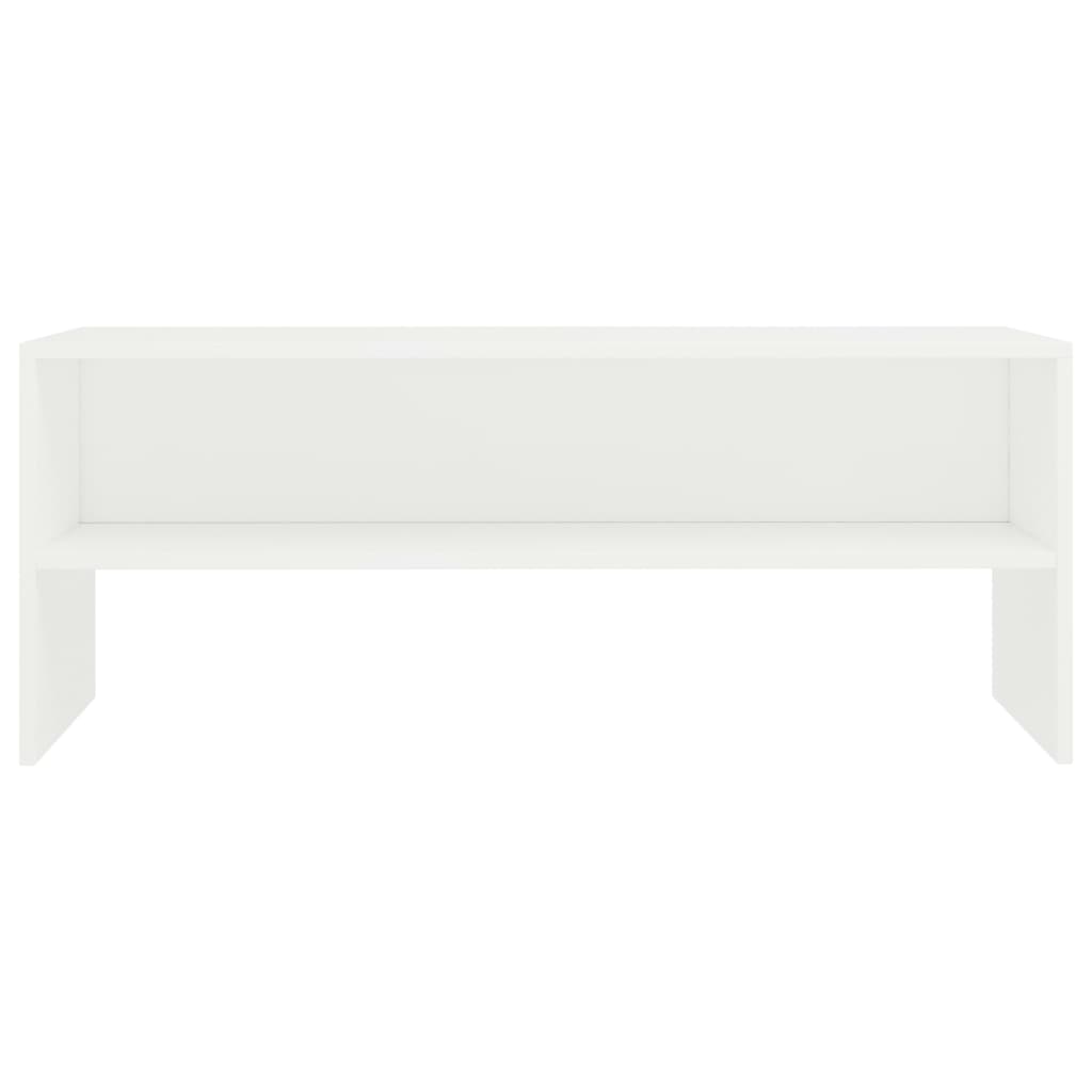 vidaXL Szafka pod TV, biała, 100x40x40 cm, materiał drewnopochodny
