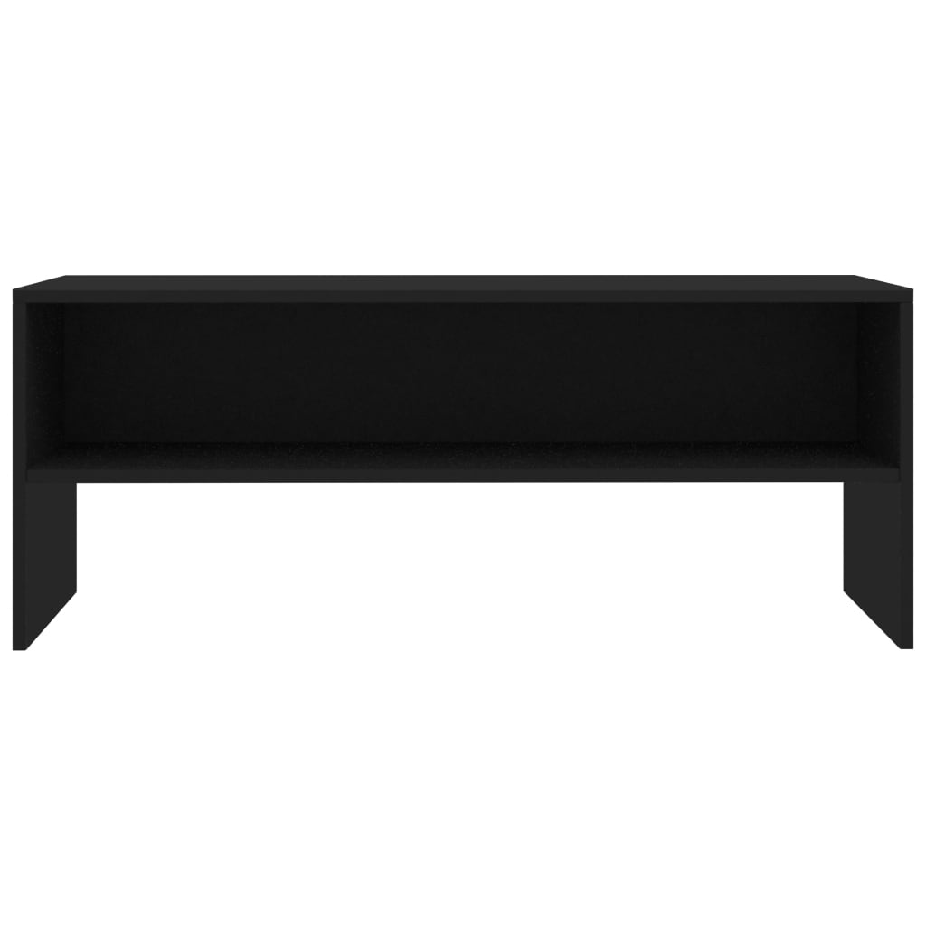 vidaXL Szafka pod TV, czarna, 100x40x40 cm, materiał drewnopochodny